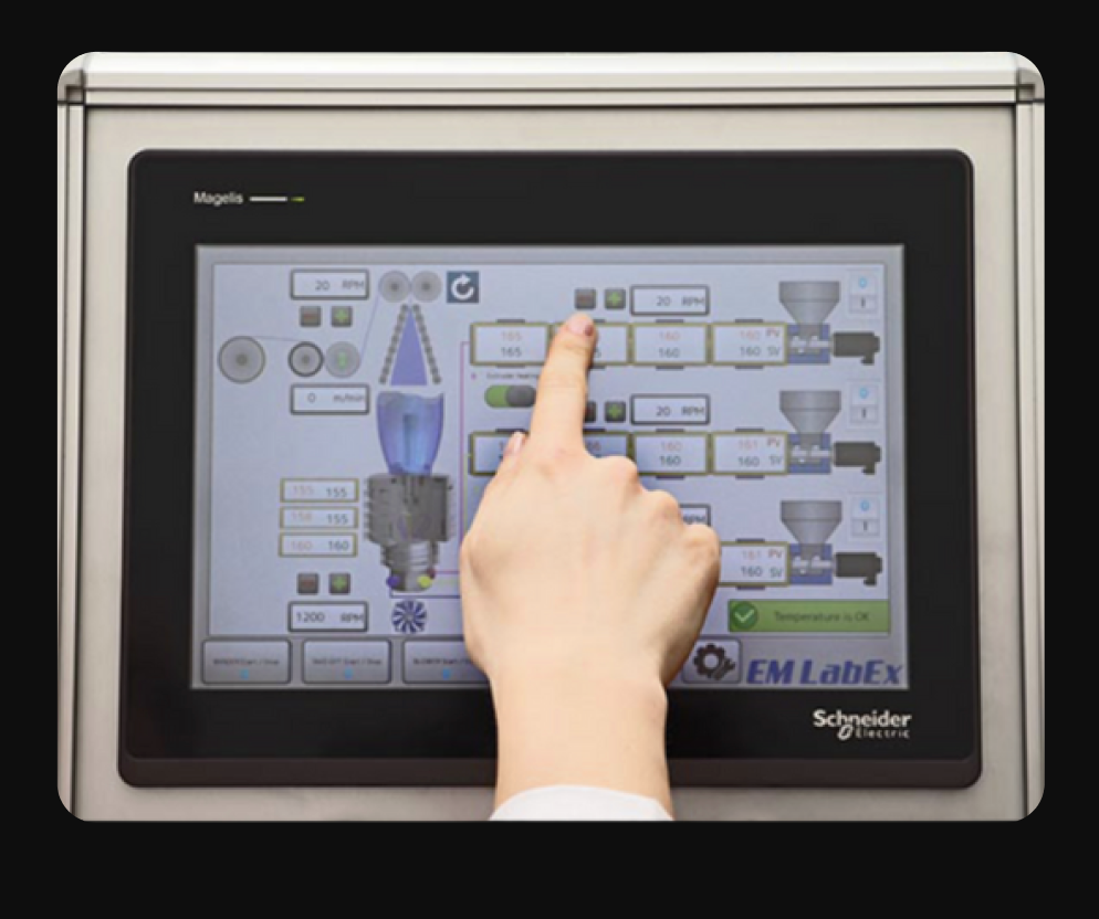 Industrial HMI touchscreen